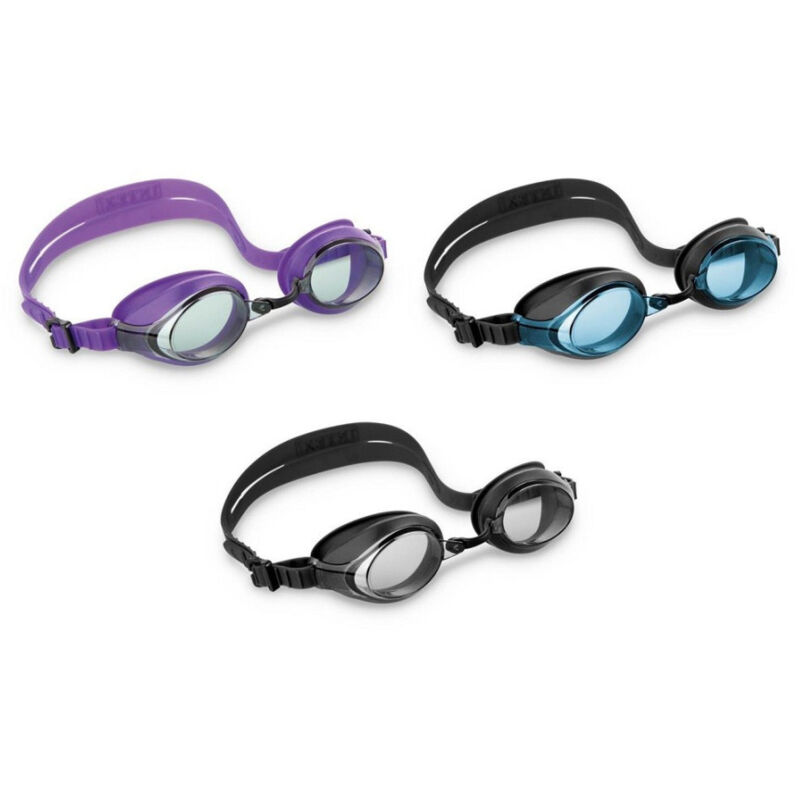 foto del prodotto trade shop traesio occhialini racing da sport nuoto lente anti uv antiappannamento colori ass 55691 
