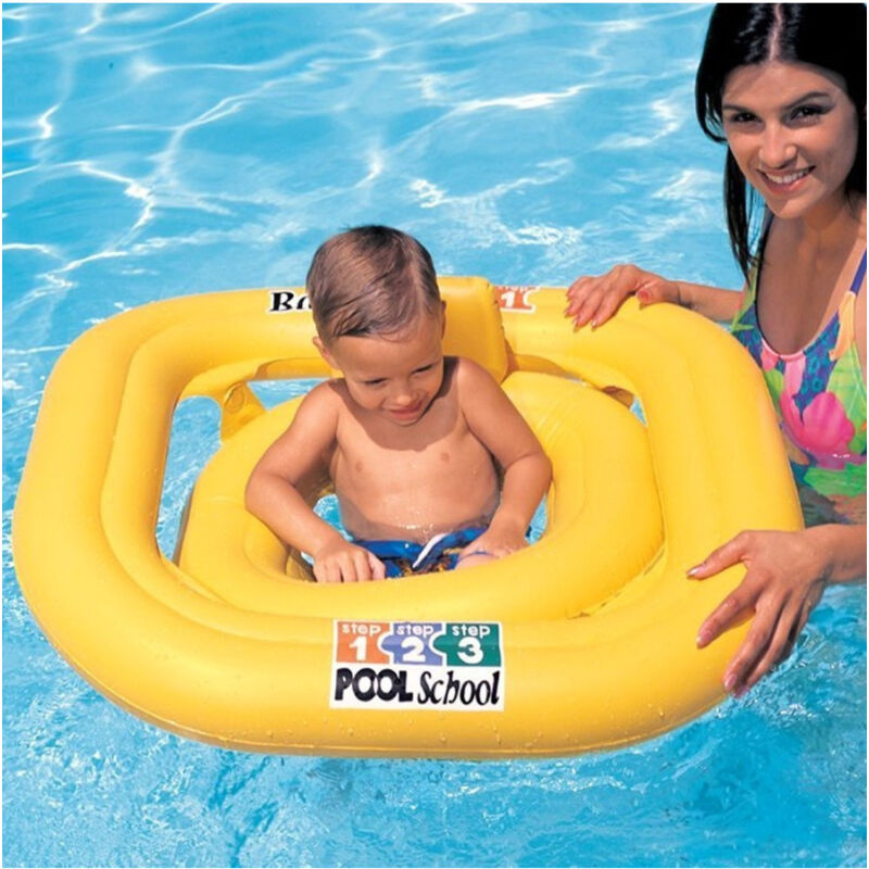 foto del prodotto trade shop traesio salvagente gonfiabile bambino neonato mare con muandina e schienale 79 x 79 cm 