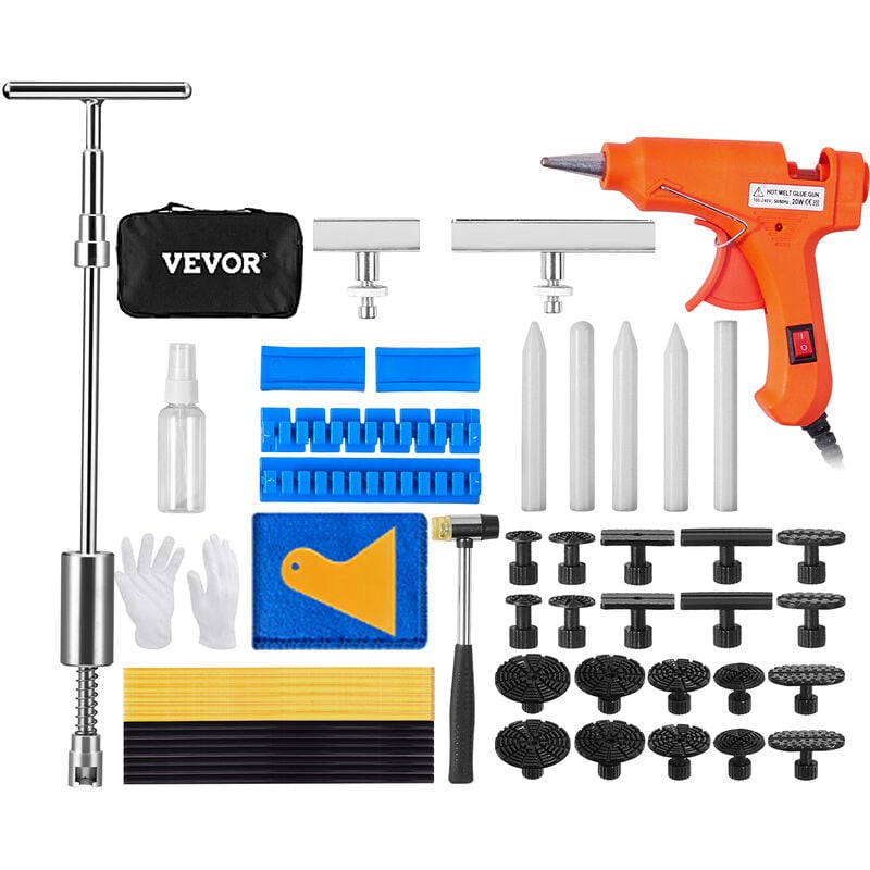 foto del prodotto mophorn vevor kit 52 pezzi estrattore per riparazione di ammaccature a martello scorrevole potenza 20w per carrozzeria auto veicolo da garage