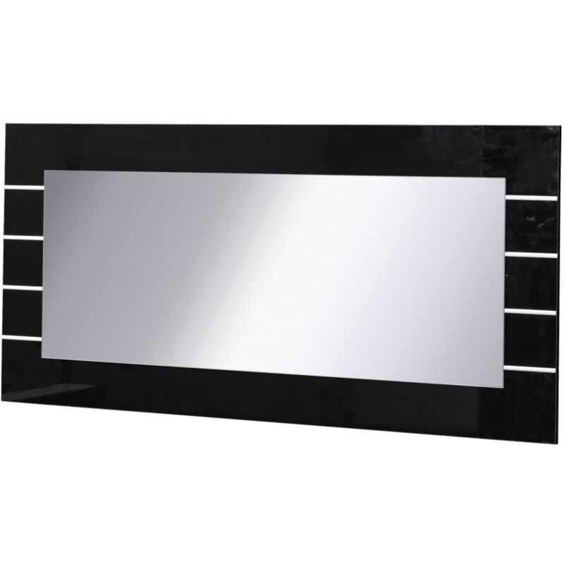 foto del prodotto grande specchio lina nero 120 x 60 cm