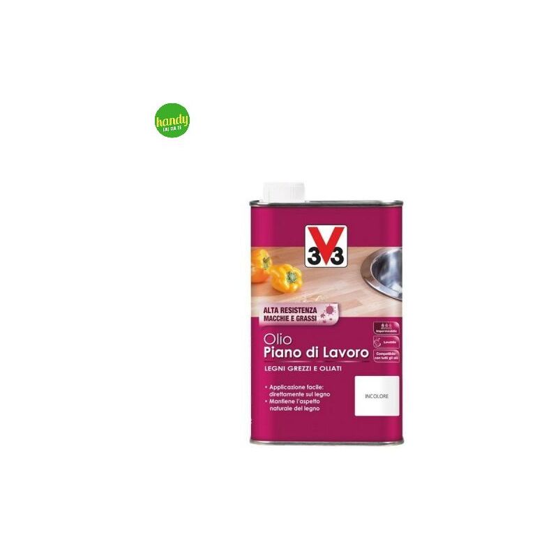 foto del prodotto olio v33 piano di lavoro 500 ml