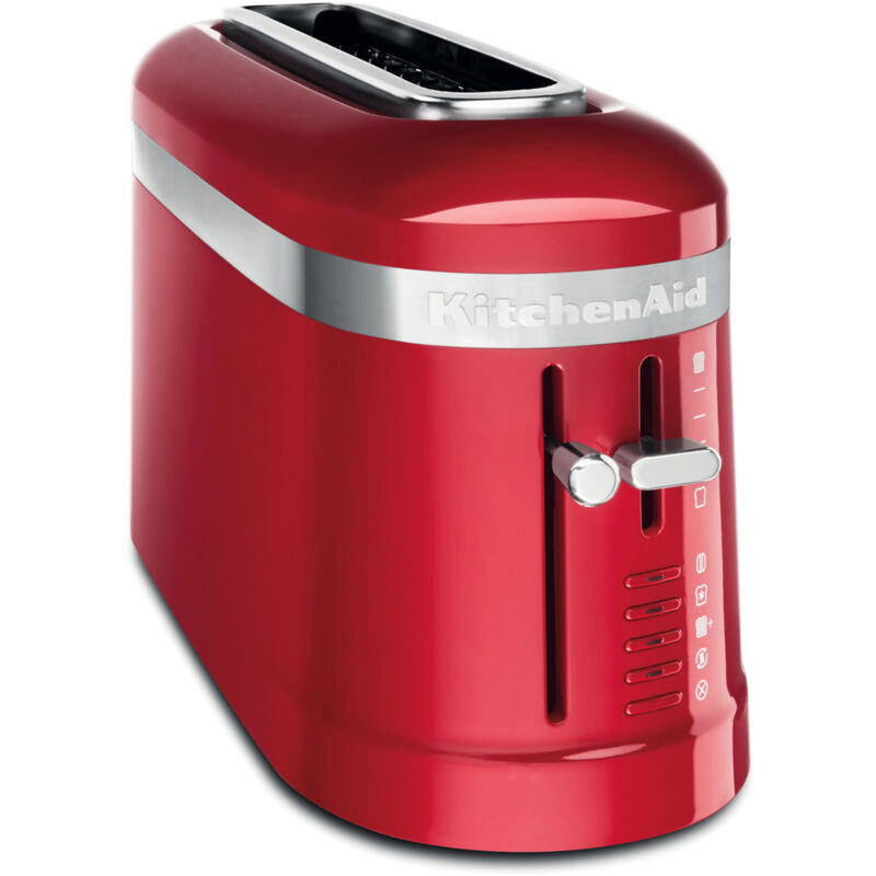 foto del prodotto kitchenaid 5kmt3115eer tostapane 2 fette rosso 900w slot lungo scongelamento