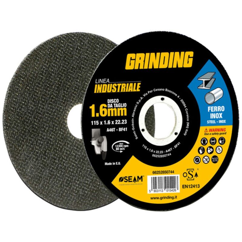 foto del prodotto grinding industriale disco ferro piano 125x1,0 10 pezzi