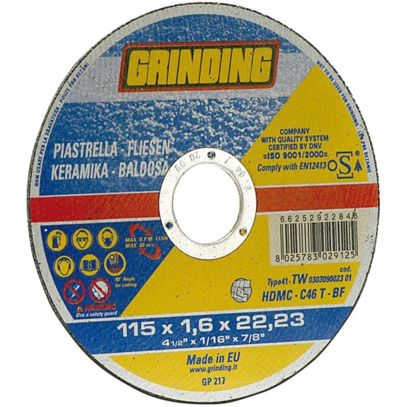 foto del prodotto nbrand grinding disco per ceramica piano 230x1,9 hdmc 25 pezzi