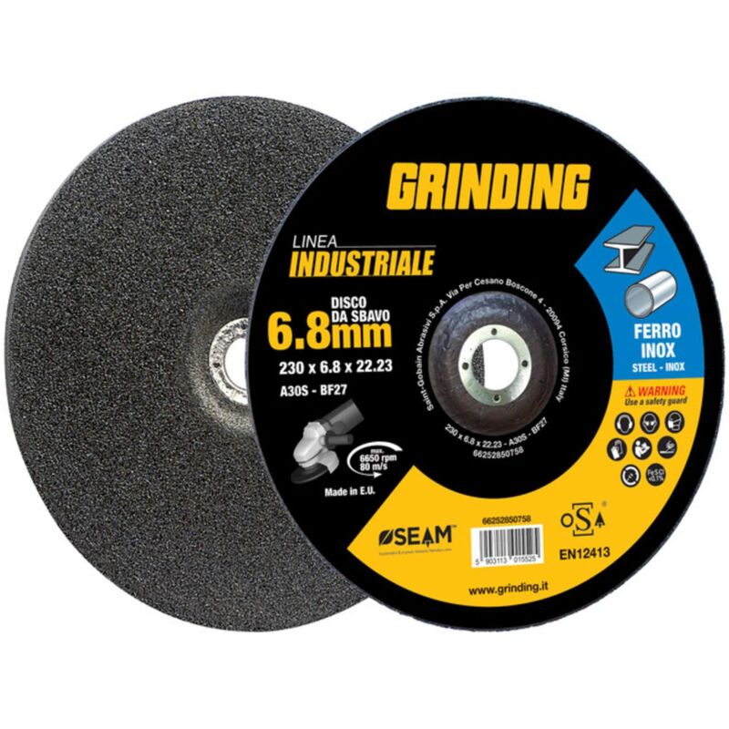 foto del prodotto grinding industriale disco sbavo ferro 230x6,8 10 pezzi