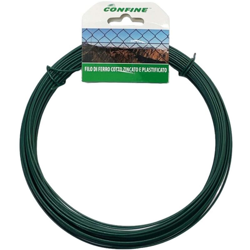 foto del prodotto filo di ferro cotto zincato e plastificato filo mm.1,00 mt. 30