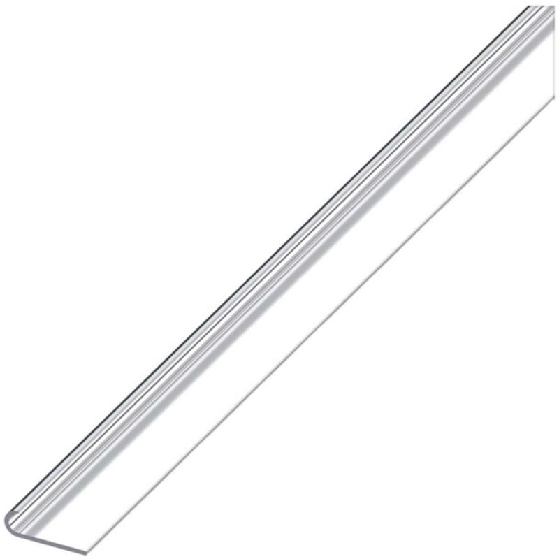 immagine 0 del prodotto alfer profilo per bordi unghietta alluminio argento cromato mm. 18x5,8x1 mt. 1 5 pz
