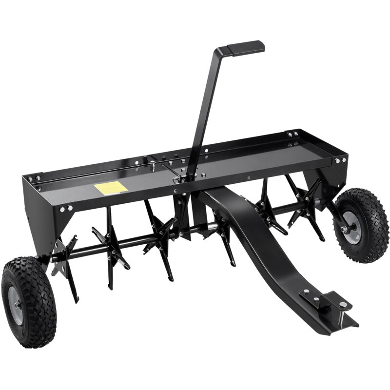 foto del prodotto mophorn arieggiatore a spina trainato 1016 mm con attacco universale, arieggiatore trainato con punte di ferro alternanti, arieggiatore per prato