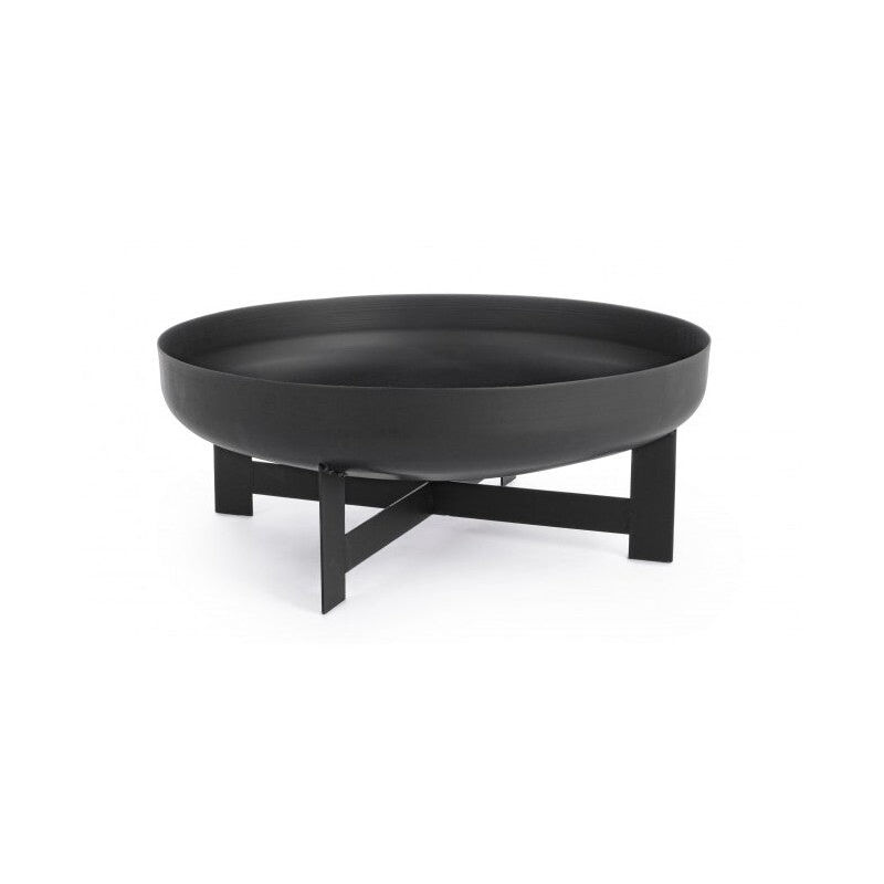 foto del prodotto braciere basso da giardino efesto in acciaio verniciato decorazione moderna 60 x h 24 cm