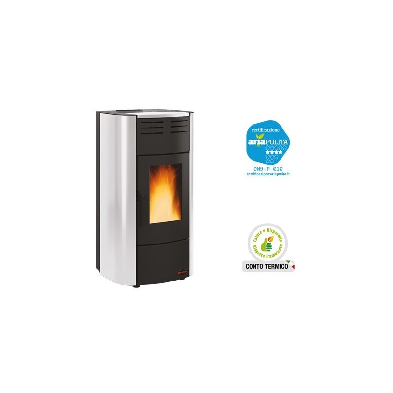 foto del prodotto extraflame termostufa stufa a pellets raffaella 19 nordica potenza 18.8 kw cm.63x62xh117