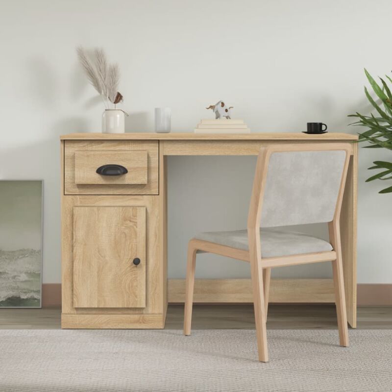 foto del prodotto vidaxl furniture limited scrivania cassetto rovere sonoma 115x50x75 cm