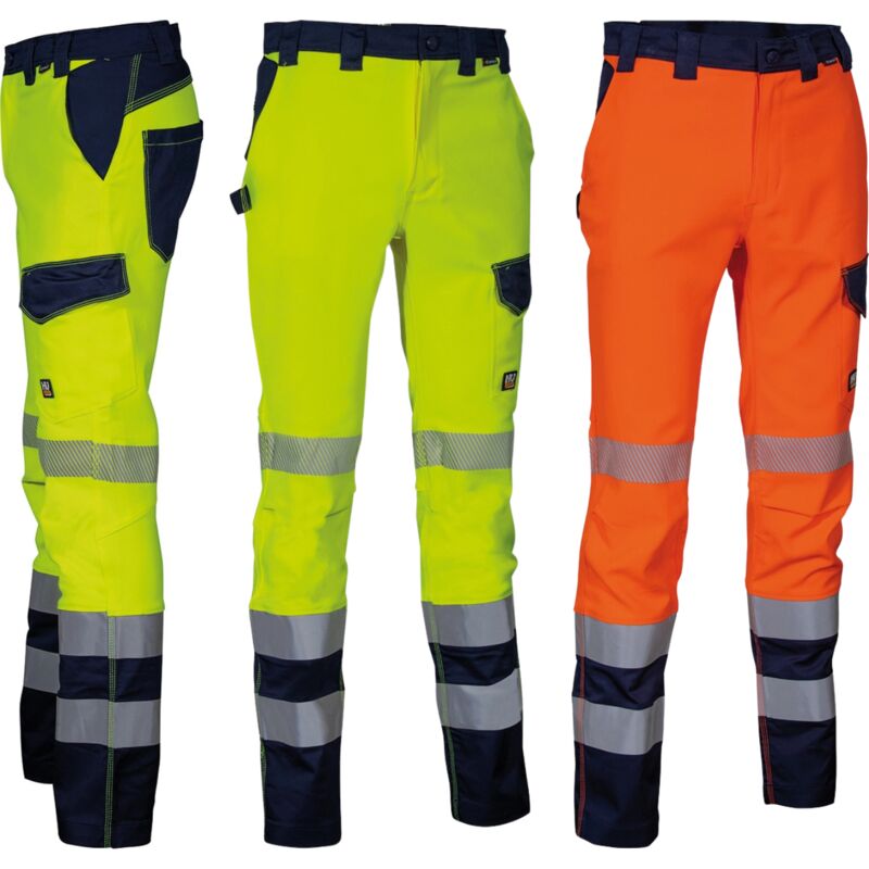 foto del prodotto cofra pantaloni alta visibilita guatire stretch giallo 60