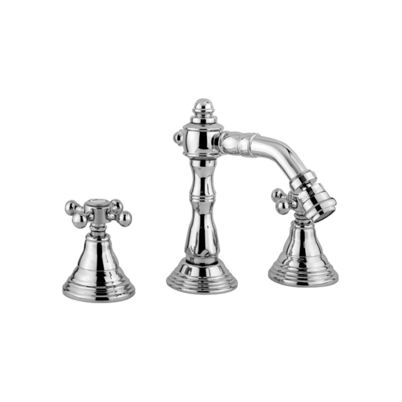 foto del prodotto batteria bidet con canna orientabile bronzato paffoni serie belinda melissa fblv118br ottone bronzato
