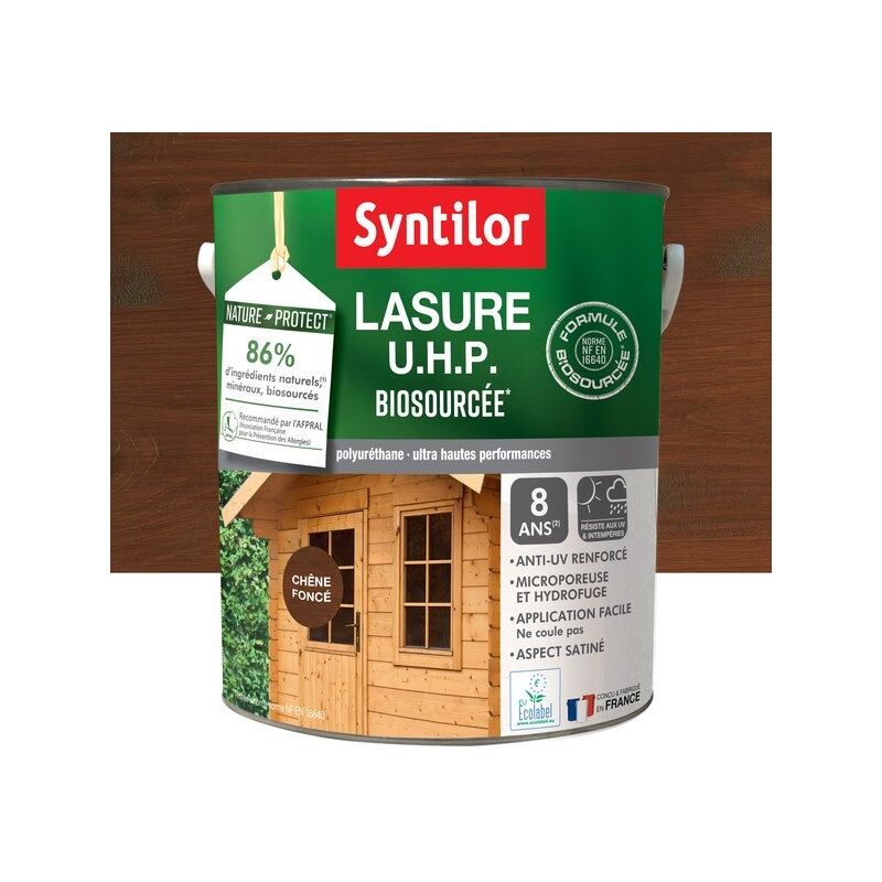 foto del prodotto syntilor tinta protettiva naturale uhp biosourced 8 anni rovere scuro satinato 5 l