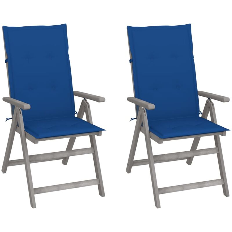 foto del prodotto prolenta premium furniture limited sedie da giardino reclinabili 2pz con cuscini