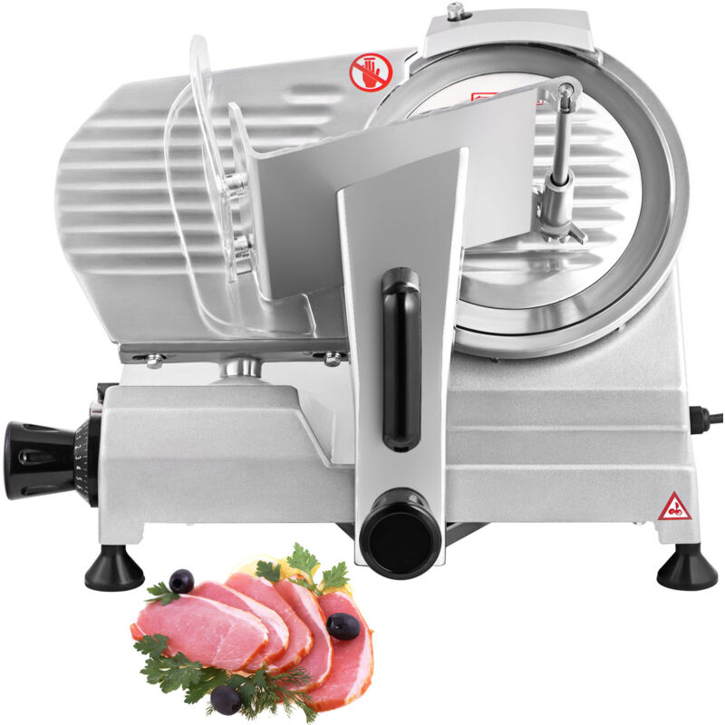 foto del prodotto mophorn affettatrice per carne commerciale,affettatrice elettrica per salumi da 200 w,lama in acciaio al carbonio da 8 , 350 400 giri min,spessore