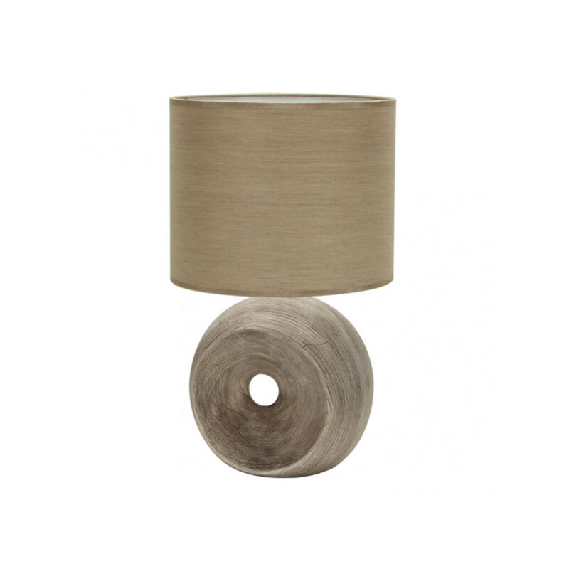 foto del prodotto fabrilamp piano in ceramica ea 1xe27 beige paralume beige 52x30x30 cm