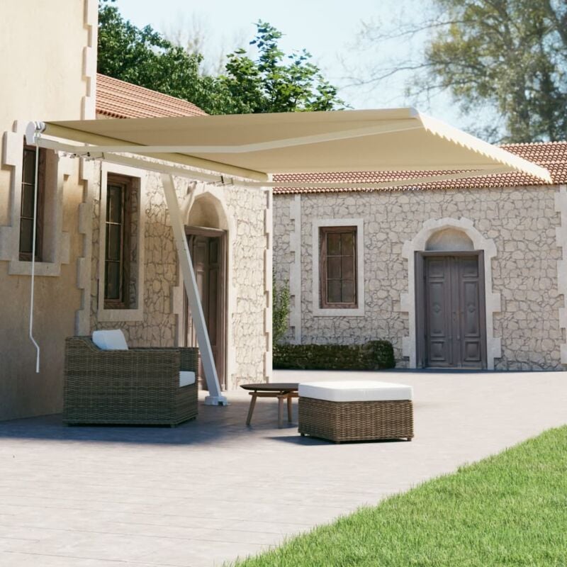 foto del prodotto vidaxl tenda sole retrattile manuale autoportante 400x300 cm antracite