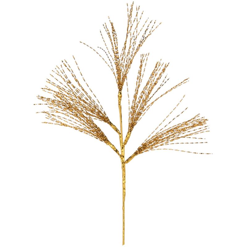 foto del prodotto ramo spirale decorativo natalizio metal per decorazione ambienti h 60 cm oro