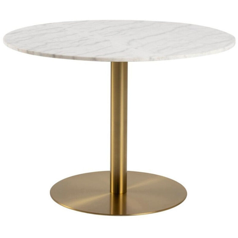 foto del prodotto tavolo norsica 420, d oro marmo bianco, 75x0x0cm, senza, marmo, metallo