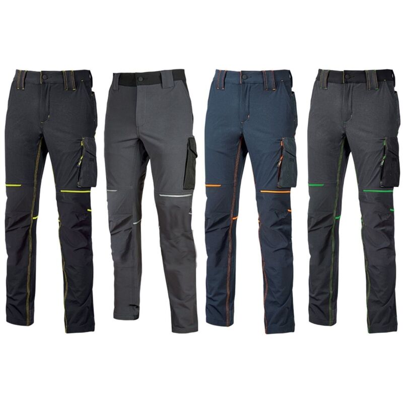foto del prodotto u power pantaloni da lavoro estivi uomo upower world grigio 2xl