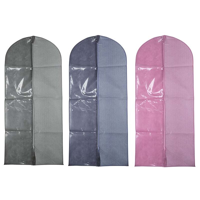 foto del prodotto no brand custodia per abiti, in tnt, disponibile nelle colorazioni rosso, grigio, blu, 60xh.135 cm