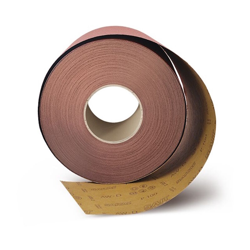 foto del prodotto saitac ri aw d rotolo industriale di carta abrasiva 115 x 50 m grana 120