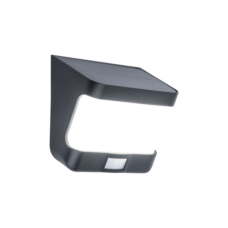 foto del prodotto applique solare led try 8w 5000k 12x12xh70cm grigi