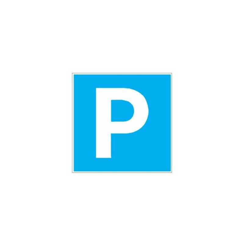 foto del prodotto segnale adesivo 17x17cm simbolo parcheggio
