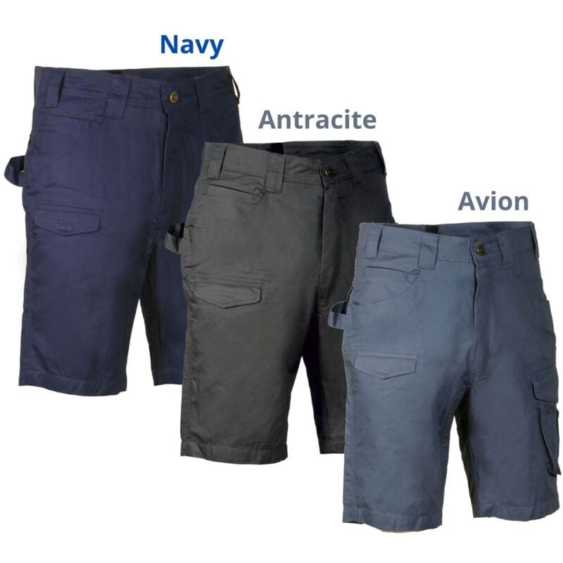 foto del prodotto bermuda estiva da lavoro cofra comoros blue navy 44