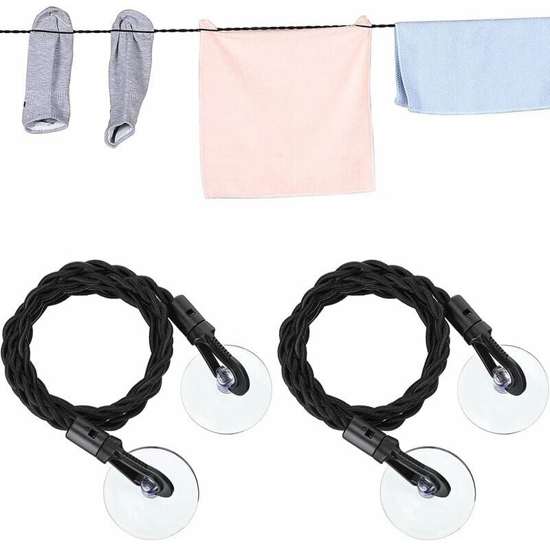 foto del prodotto travelon travel clothesline, nero, taglia unica, 2 pezzi