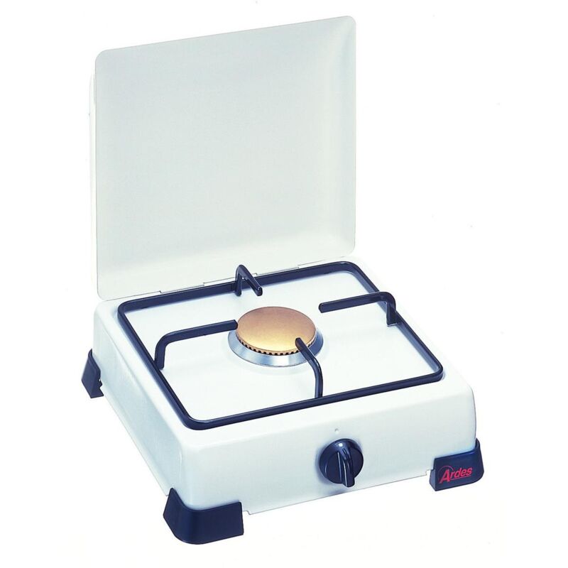 foto del prodotto ar9s01pg piano cottura bianco superficie piana 30 cm gas 1 fornello ardes