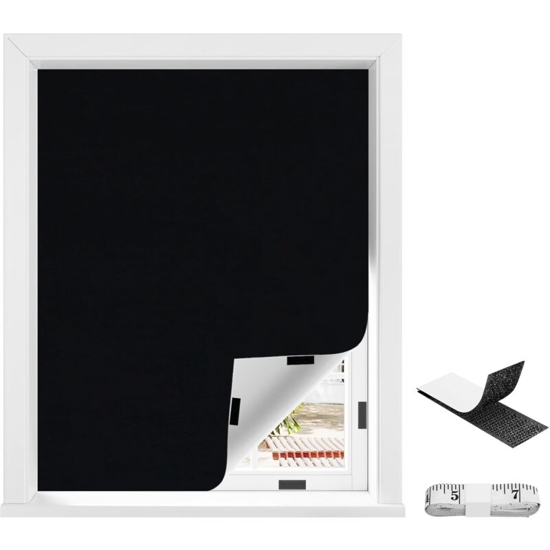 foto del prodotto woltu wotu tende oscuranti per interni, tende camera da letto senza foratura, 145x300cm, nero