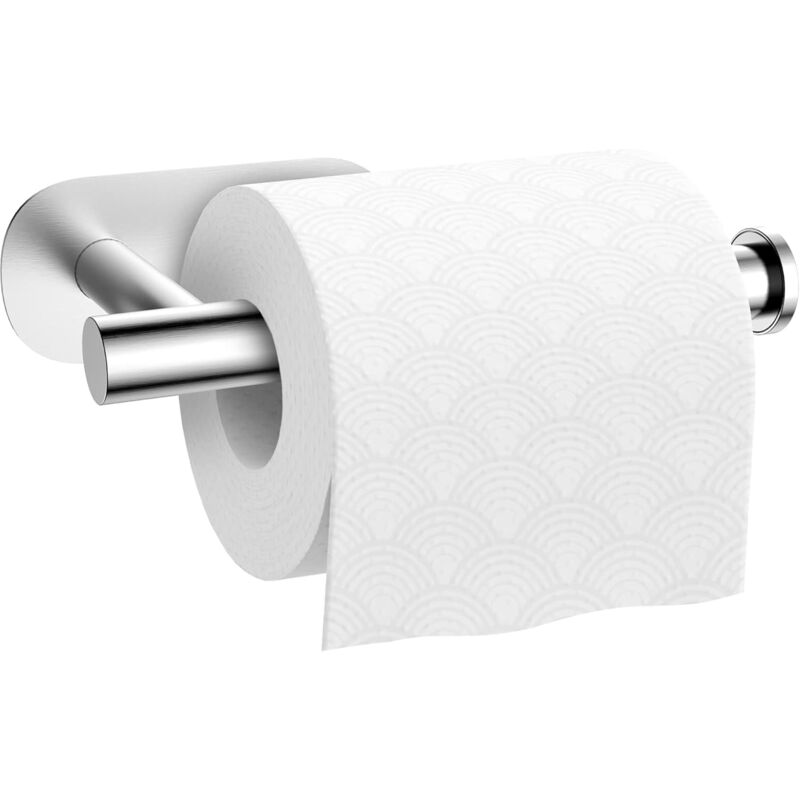 foto del prodotto alovez porta carta igienica, porta carta igienica senza foratura, porta rotolo di carta autoadesivo, porta rotolo di carta igienica, acciaio