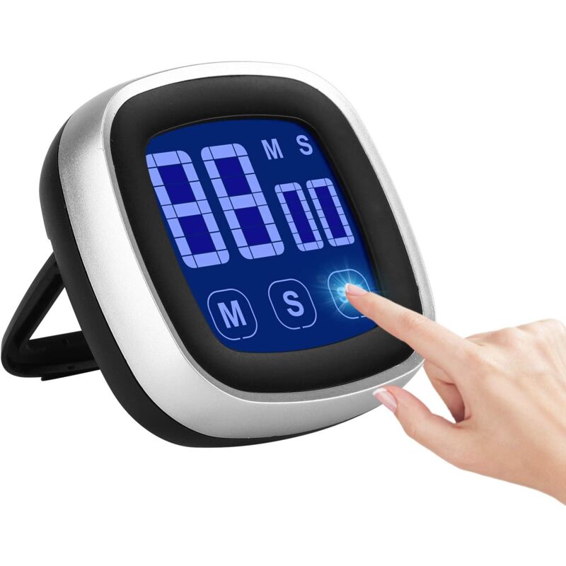 immagine 0 del prodotto alovez timer da cucina digitale con conto alla rovescia, cronometro, timer magnetico con allarme forte e ampio display led retroilluminato