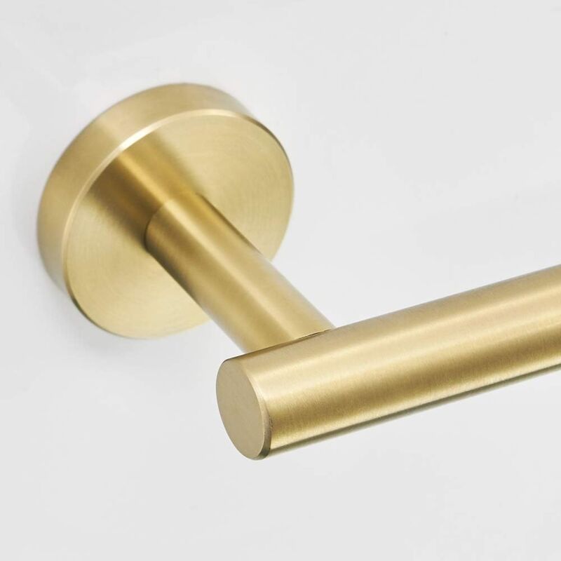 foto del prodotto alovez porta carta igienica da incasso a parete in oro, porta carta igienica da officina, accessori per il bagno in acciaio inox spazzolato, porta