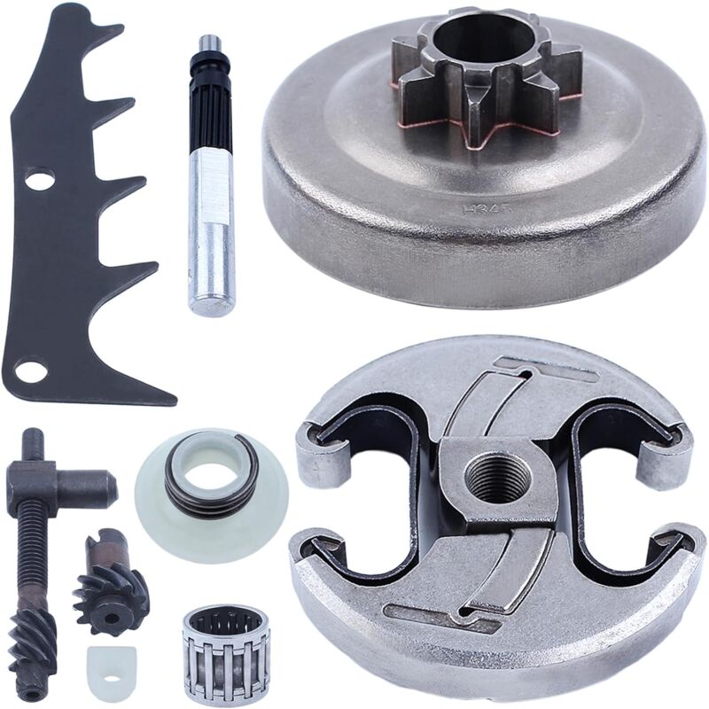 foto del prodotto sjqka kit pompa olio tamburo frizione 7t da 325 per motosega husqvarna 340 345 350, jonsered 2145 2150, 578097901, 578 09 79 01, 503932101, 503 93