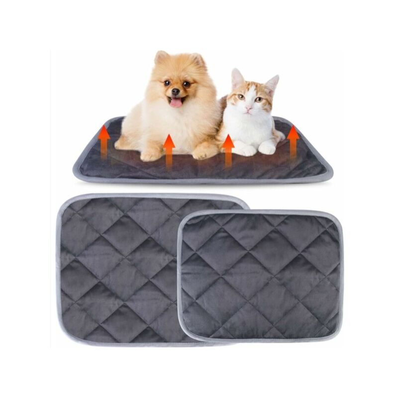 foto del prodotto confezione da 2 coperte per gatti coperta autoriscaldante per gatti e cani coperta termica autoriscaldante lavabile senza elettricit 40 x 50
