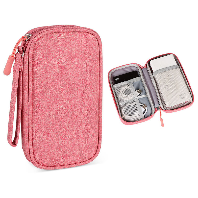 foto del prodotto alovez una scatola portaoggetti elettronica, antiurto, protezione rigida rosa, solo nella borsa 