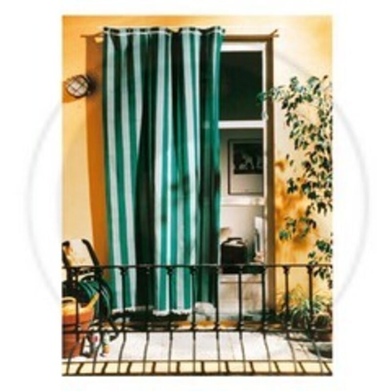 foto del prodotto capaldo tenda da sole cotone poliestere cm 140x300h blu rigato zanzariera esterno