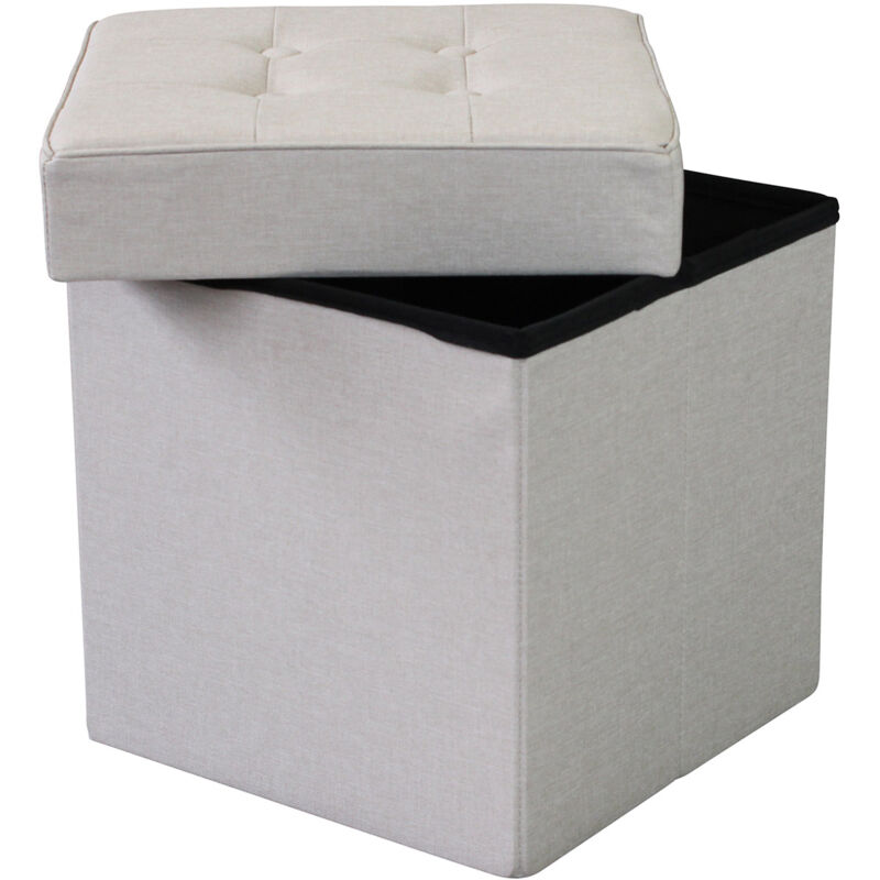 foto del prodotto milani home ori pouf quadrato in stoffa