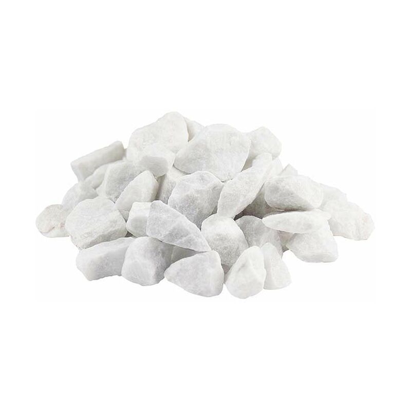 foto del prodotto no brand ciottolo bianco di carrara, sezione 12 16 mm, sacco da 25 kg