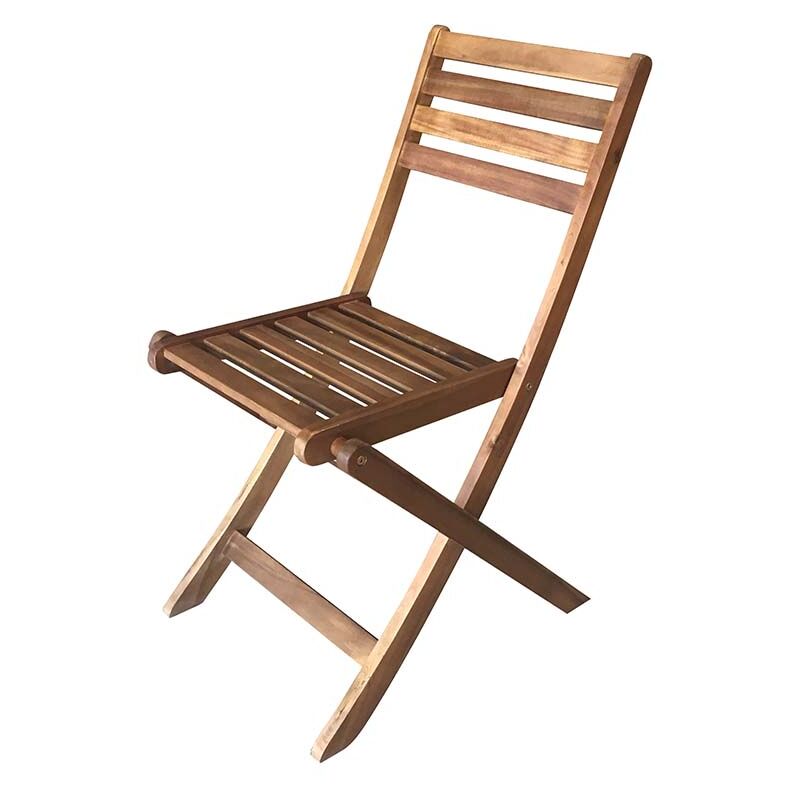foto del prodotto sedia pieghevole amalfi legno di acacia fsc , 55x44xh84 cm, prezzo per singola sedia, vendute a coppia gardenia
