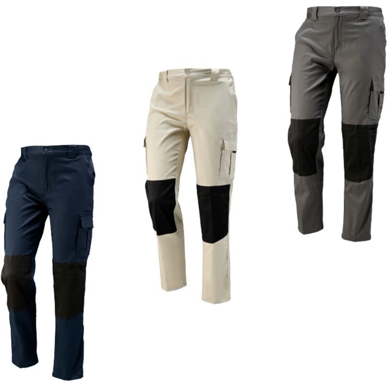 foto del prodotto pantaloni da lavoro multitasche neri boston l beige