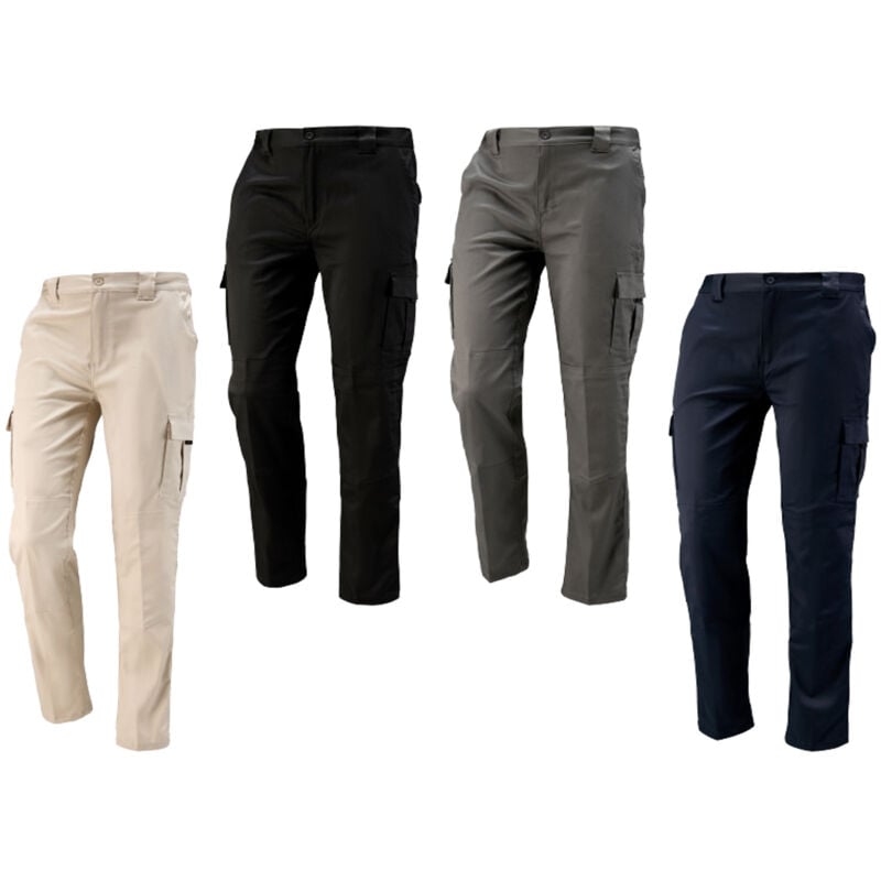 foto del prodotto pantaloni da lavoro multitasche neri denver l beige