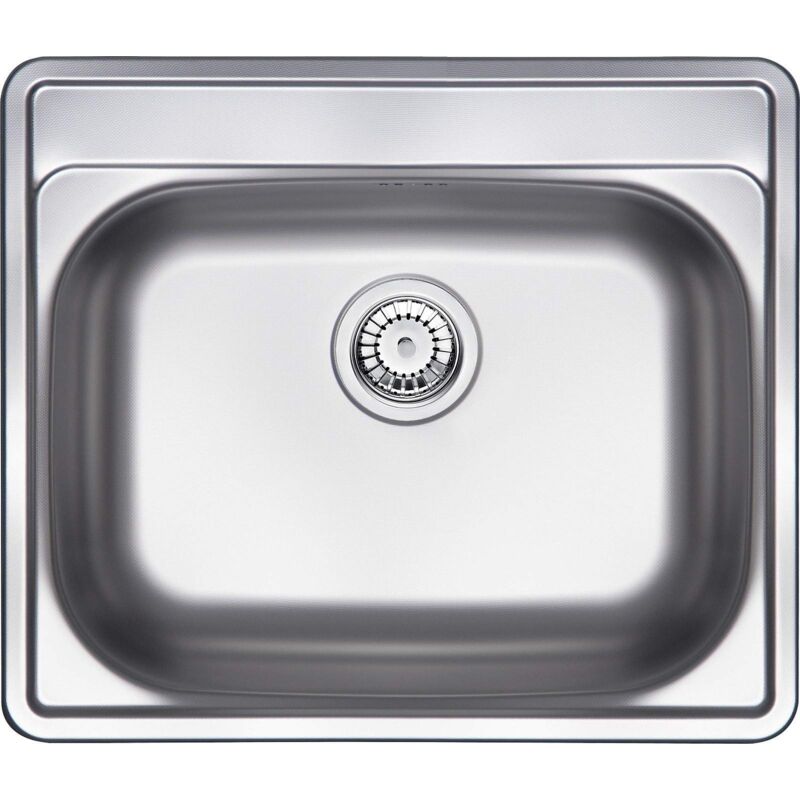 foto del prodotto lavello cucina singola vasca in acciaio 600 x 500 mm deante soul zyu0103 acciaio spazzolato