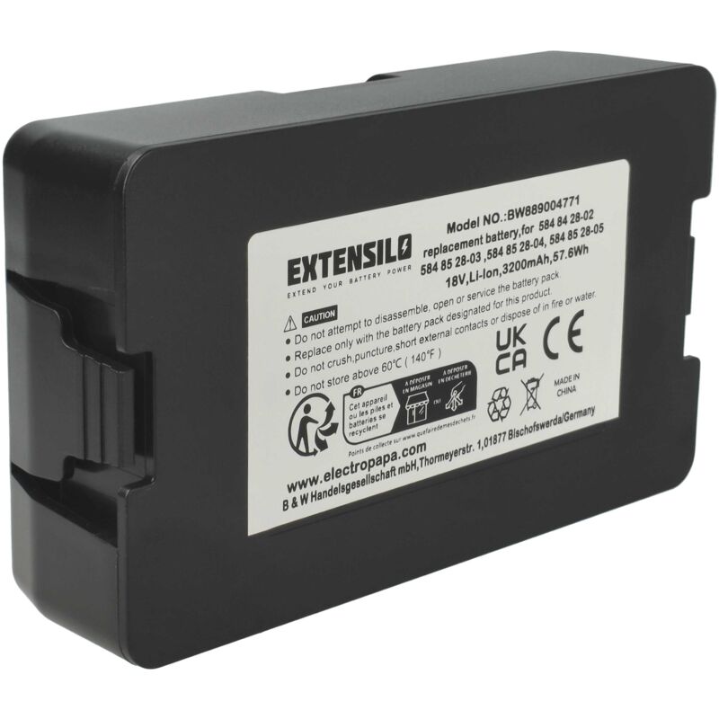 immagine 0 del prodotto batteria compatibile con gardena automower 315x 2020 , limited robot tagliaerba 3,2ah 18v li ion extensilo