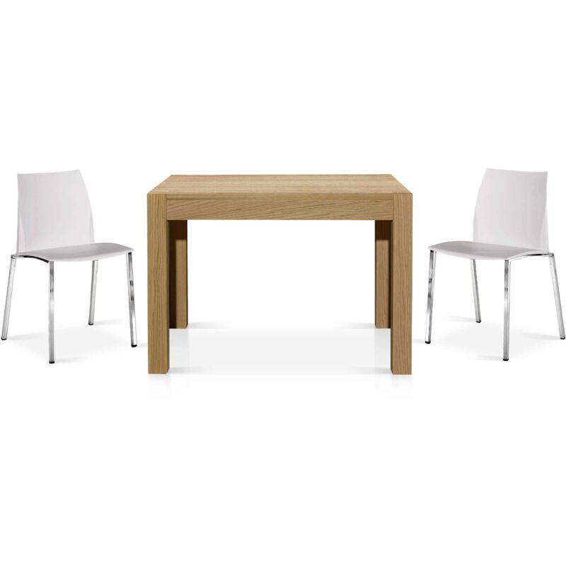 foto del prodotto milani home raymond tavolo da pranzo moderno allungabile in rovere naturale