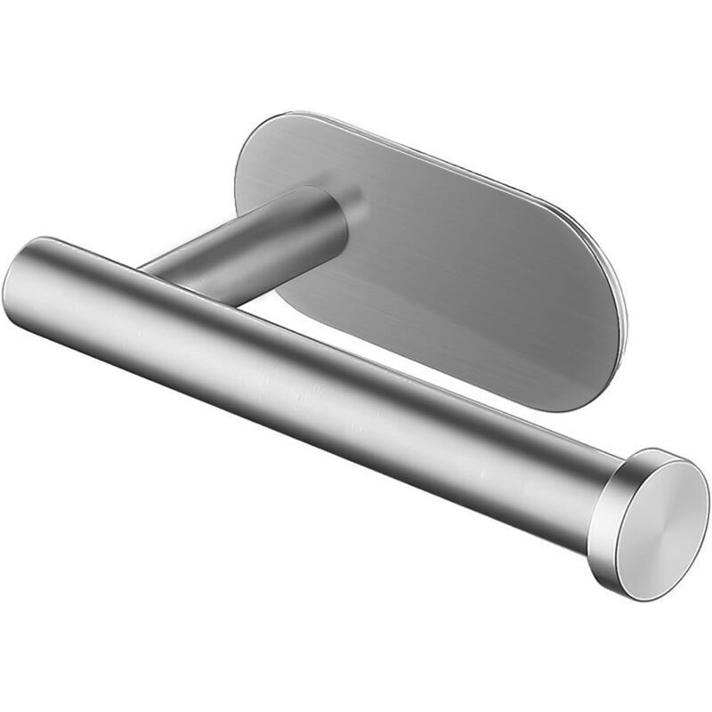 foto del prodotto toilet paper holder, stainless steel self adhesive toilet paper holder, wall mounted toilet roll holder toilet paper holder for kitchen and bathroom