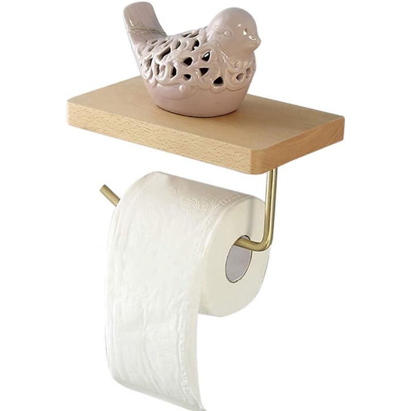 foto del prodotto bathroom solid brass wall mounted toilet paper holder toilet paper holder with mobile phone holder